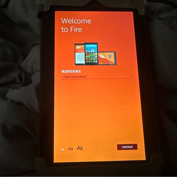 Amazon Fire Tablet with Black Frame - Picture 1 of 5